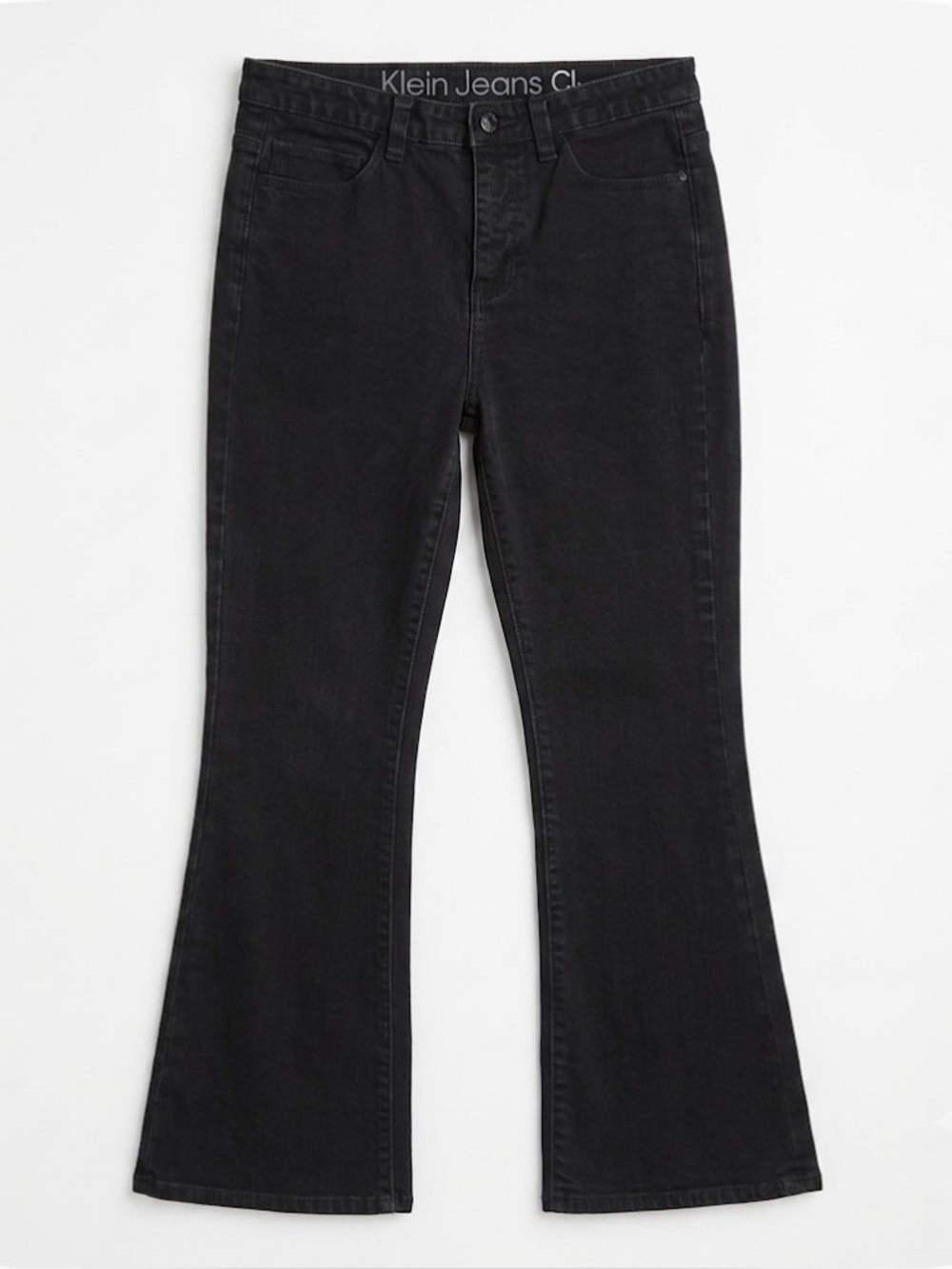 CALVIN KLEIN Shape Flare Wide Leg Jeans Women’s 30/10 Black